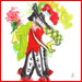 [Fashion Design » Commedia dell’Arte » Lover with Flowers]